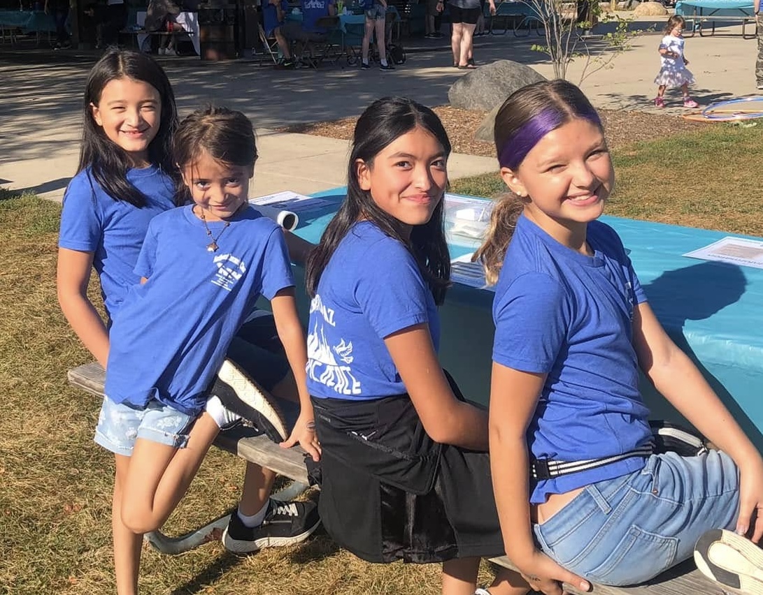 Genesis, Amira, Kaylee, and Olivia posing for the camera.